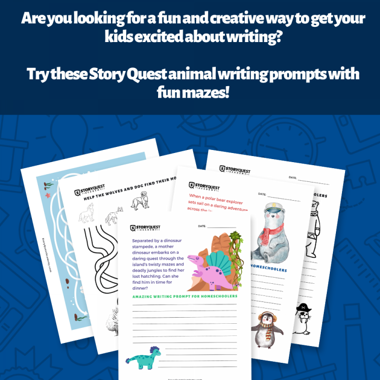 Free Animal Writing Prompts Plus Fun Mazes